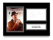 George Cole Hand Signed A4
