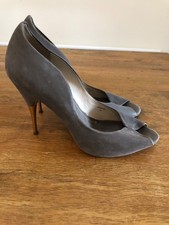 Zara Grey / Gold Heels Eur 40