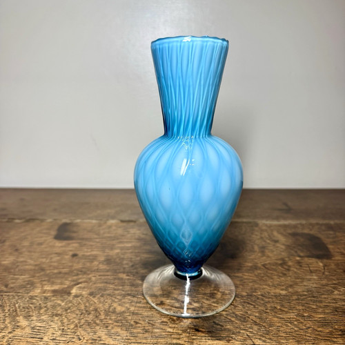Vintage blue opaline - opaline, glass