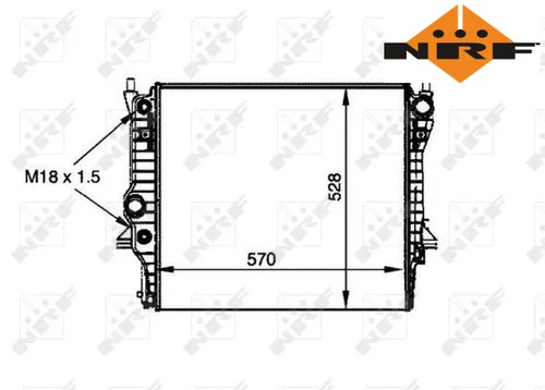 Coolant radiator 53805 nrf - radiator,