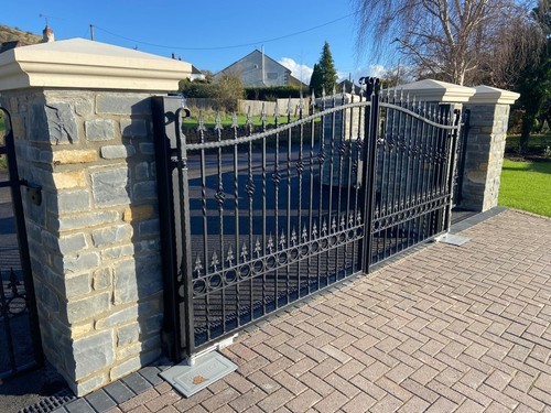 Wrought iron driveway gates - wrought,