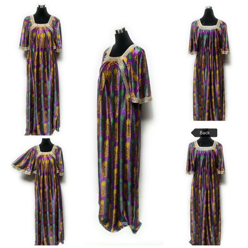 Women satin moroccan long - moroccan, maxi