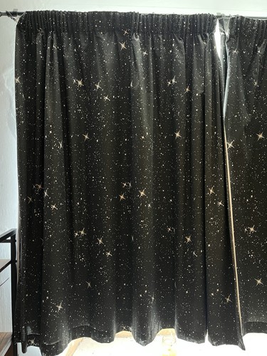 Blackout star pattern curtains - blackout,