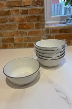 Set of 6 Porcelain Bowls -