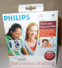 Philips SPC210NC Webcam With Microphone -BNIB- Opened But Never Used - Bargain!