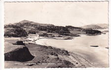 A Valentine's RP Post Card of Ganavan Sands From The Golf Course, Oban. Argyll'