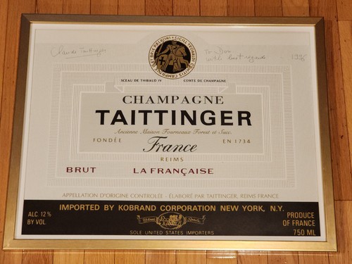 Claude taittinger signed - taittinger,
