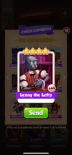 Lenny the lefty card coin