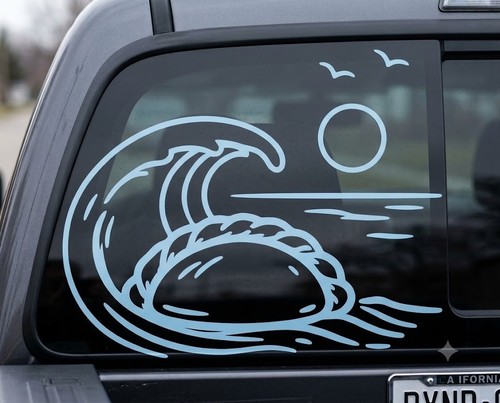 Surf pasty wave - surf, decal