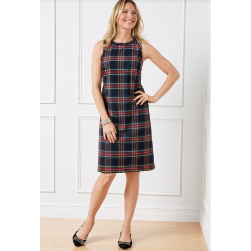 Talbots plaid wool blend - plaid,