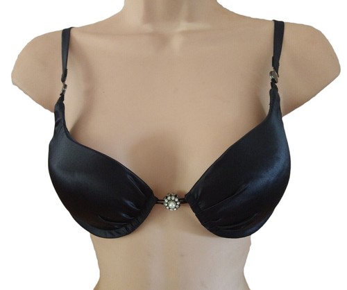 Black silk bra - black, 30b