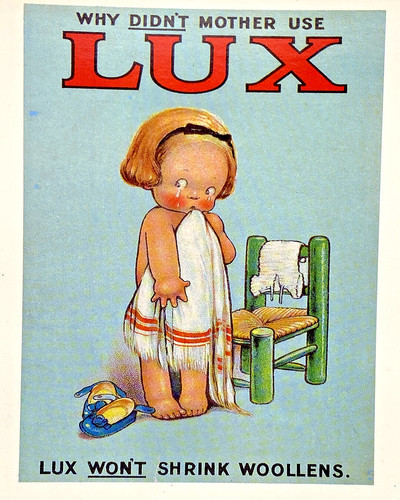 Postcard detergent why mother - why,