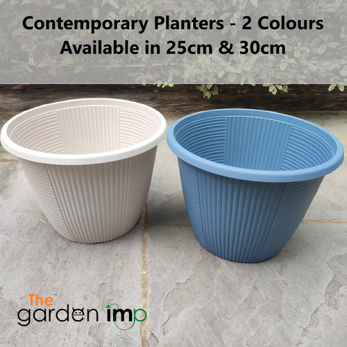 Round plastic decorative plant - round,