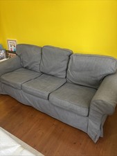 IKEA EKTORP 3-Seat Sofa - Dark Grey - Good Condition