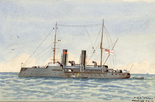 Hms jason minesweeper warship - jason,
