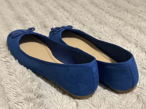Blue slip ladies shoes - m&s,