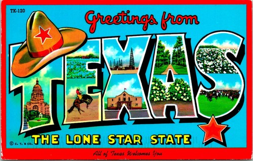 Greetings from texas the - from, lone