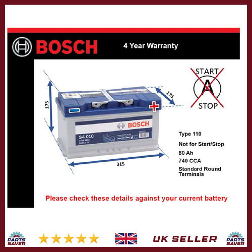 Battery fits jaguar type - jaguar,