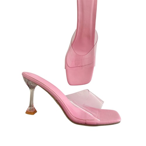 Y2k spice girl heels pink - heels,
