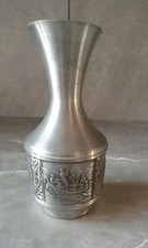NORSK - Vintage Pewter Vase With Multiple Images By H Astri Holthe company