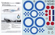 VENTURA DECALS 1/32 P-51D Mustang 1 (Auckland) Squadron TAF (RNZAF)