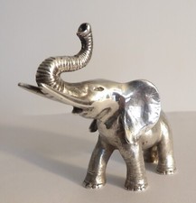 Vintage Solid Sterling Silver Elephant Statue/Figure/Miniature