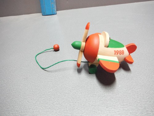 Wooden airplane hallmark - airplane,
