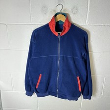 Vintage Musto Jumper Mens Medium Blue Polartec Full Zip Fleece 90s Sailing