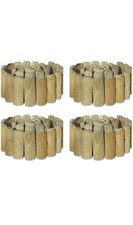 4 Wooden Border Edging Log