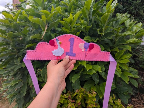 1st birthday crown - , handmade