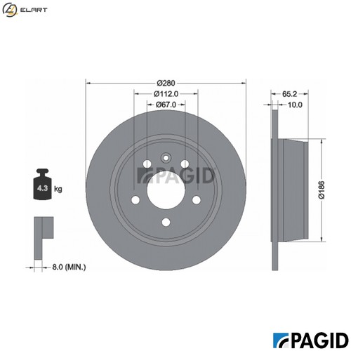 Brake disc 52149nc - brake,