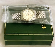 Rolex Datejust 1601 Vintage 36mm Men’s Jubilee Bracelet Watch Fluted Bezel Box