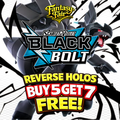 Black bolt reverse holo - black,
