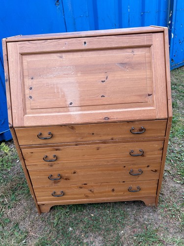 Solid pine writing desk - pine,