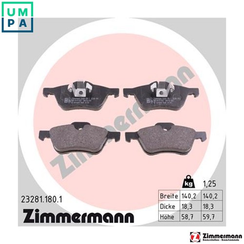 Brake pad set disc - disc,
