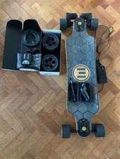 Evolve GTX Bamboo Electric Skateboard - Street Wheels and Off-Road Conversion