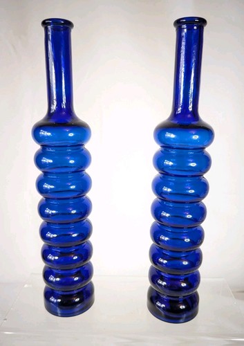 Bubble glass decanter vase - glass,
