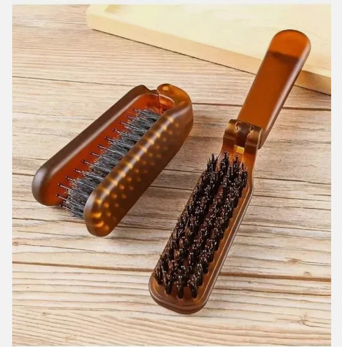 Boar bristle hair brush - boar,