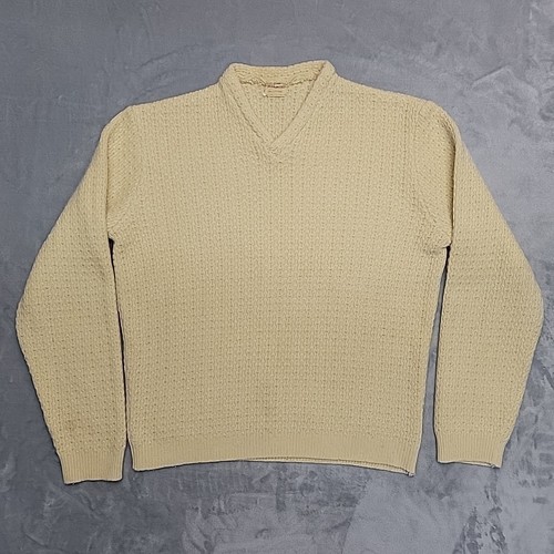 Vtg hand knit sweater mens - hand,