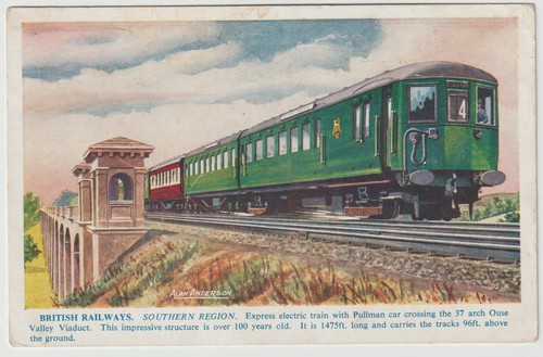 Railway art postcard - sr, 2051