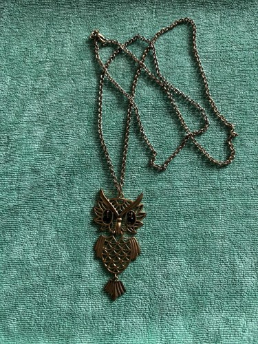 Articulated owl pendant - owl,