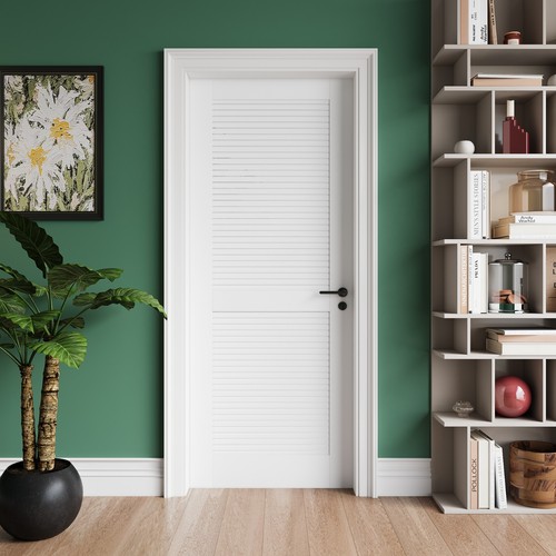 White pvc louver - 80",