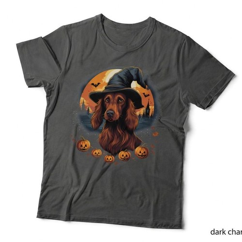 Spooky irish setter dog witch - spooky,