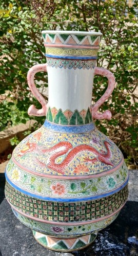 Large chinese famille - chinese, rose