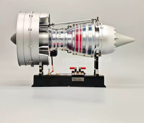 Metal turbofan jet engine - turbofan, diy