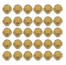 Set gold metal diya oil - 30,
