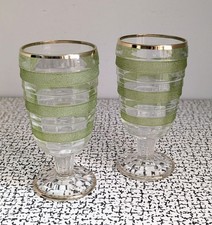 50s 60s Vintage Green Gold