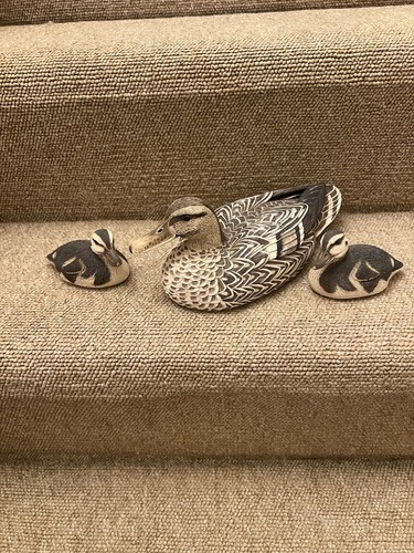 Vintage studio pottery ducks - pottery,