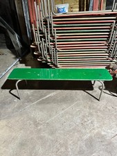 Traditional Painted Wooden School Benches