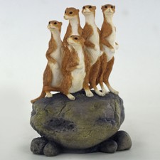 Meerkat Family Animal Figurine